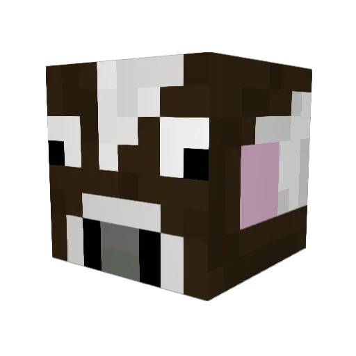 zepeido Minecraft avatar head, 3D render