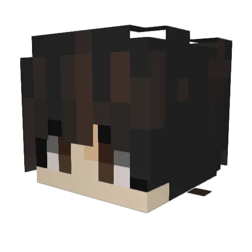 zephiguess Minecraft avatar head, 3D render