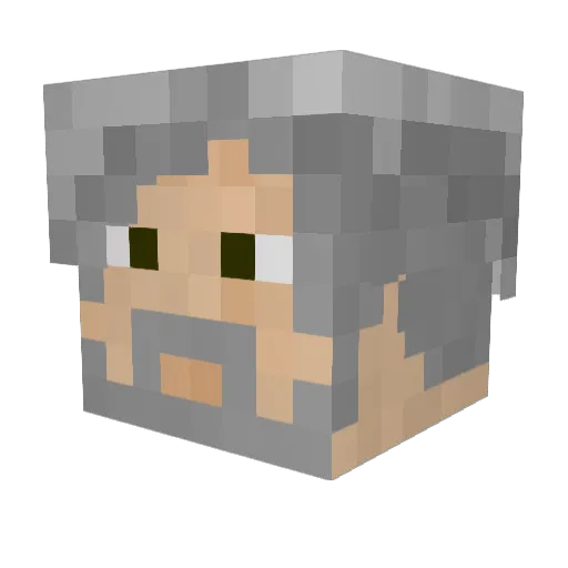 zephren1 Minecraft avatar head, 3D render