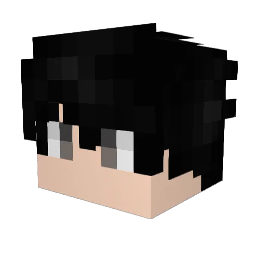 zephyrsouls Minecraft avatar head, 3D render