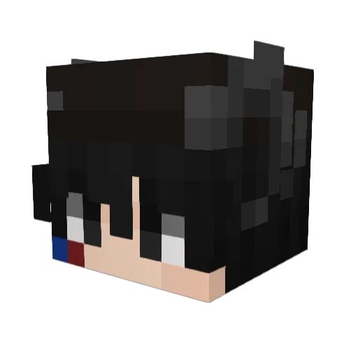 zephzyn Minecraft avatar head, 3D render