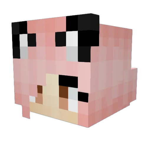 zepothy Minecraft avatar head, 3D render