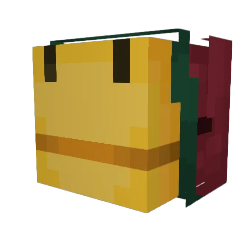 zeppelin262 Minecraft avatar head, 3D render
