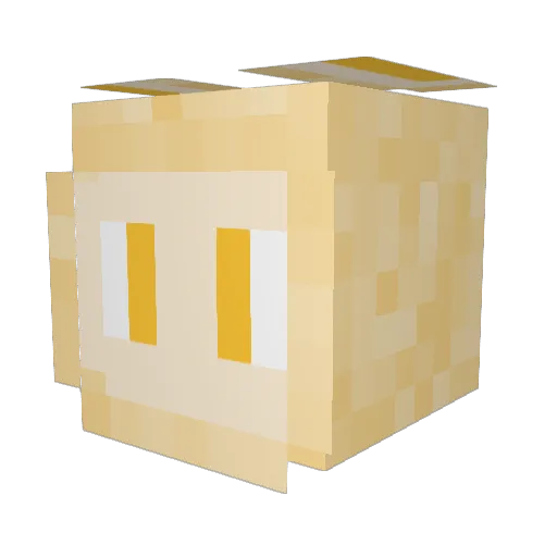 zepplin352 Minecraft avatar head, 3D render