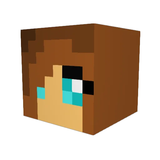 zeptonex Minecraft avatar head, 3D render