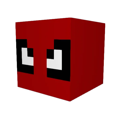 zer02001 Minecraft avatar head, 3D render