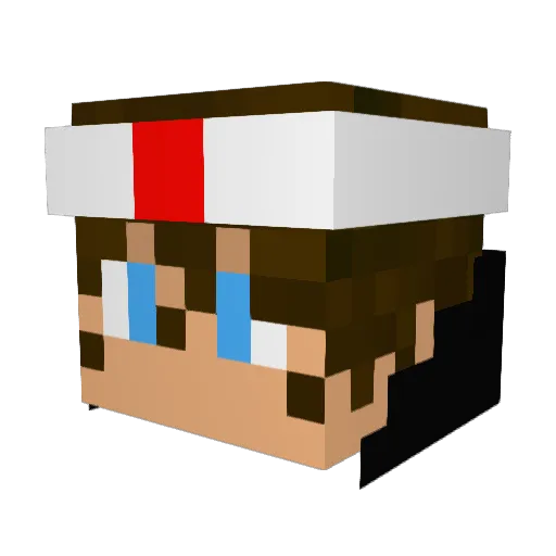 zer0_pro Minecraft avatar head, 3D render