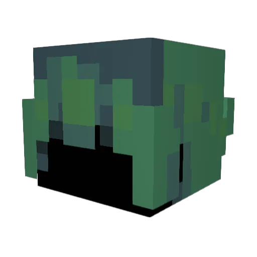 zer0x1s Minecraft avatar head, 3D render
