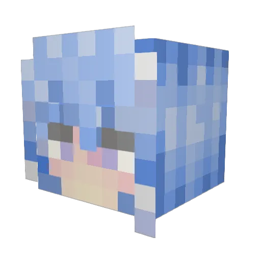 zera8937 Minecraft avatar head, 3D render