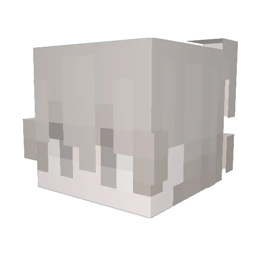 zeraas Minecraft avatar head, 3D render