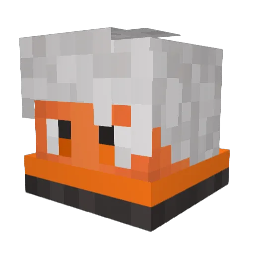 zeradodo Minecraft avatar head, 3D render