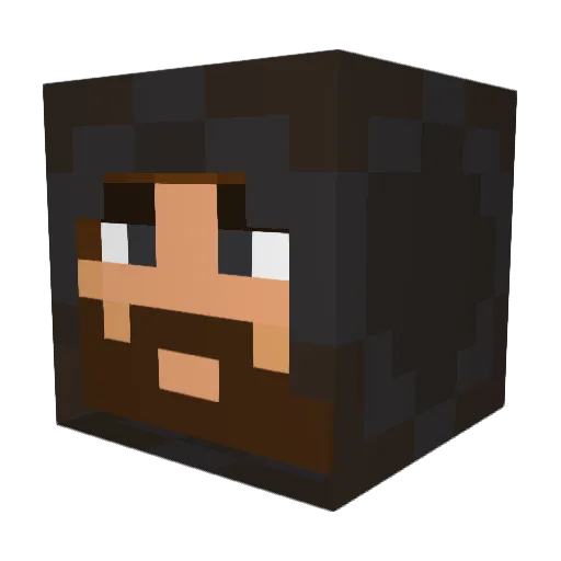zeranto Minecraft avatar head, 3D render