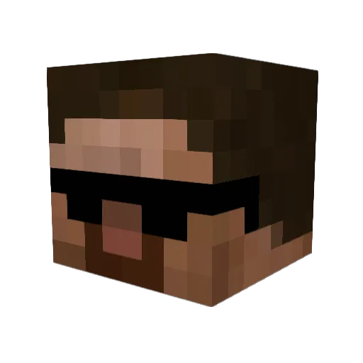 zeraorai Minecraft avatar head, 3D render