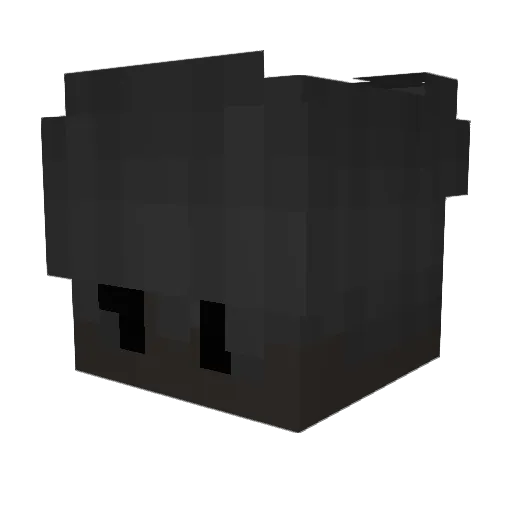 zerarya Minecraft avatar head, 3D render