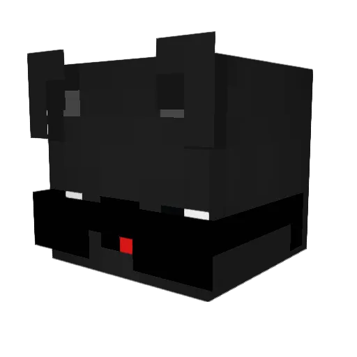 zerastudio Minecraft avatar head, 3D render