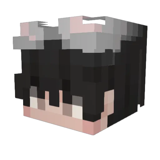 zerazeraa Minecraft avatar head, 3D render