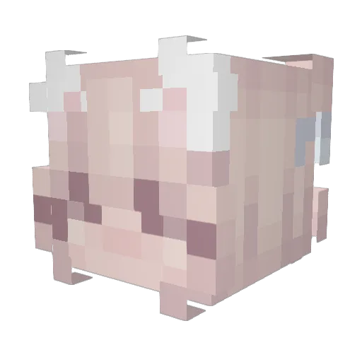 zerce Minecraft avatar head, 3D render