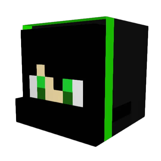 zerios1337 Minecraft avatar head, 3D render
