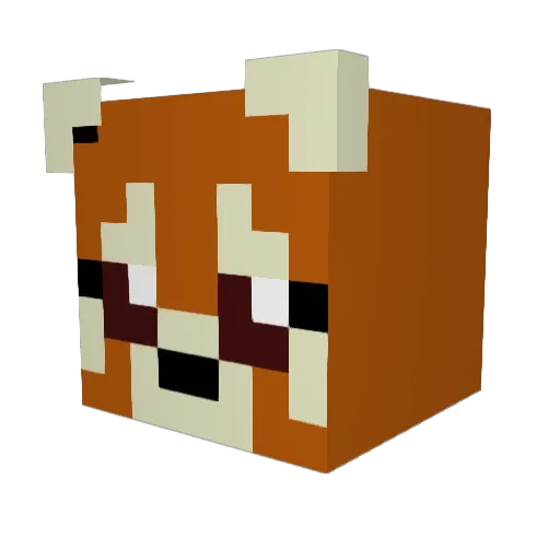 zerma123 Minecraft avatar head, 3D render