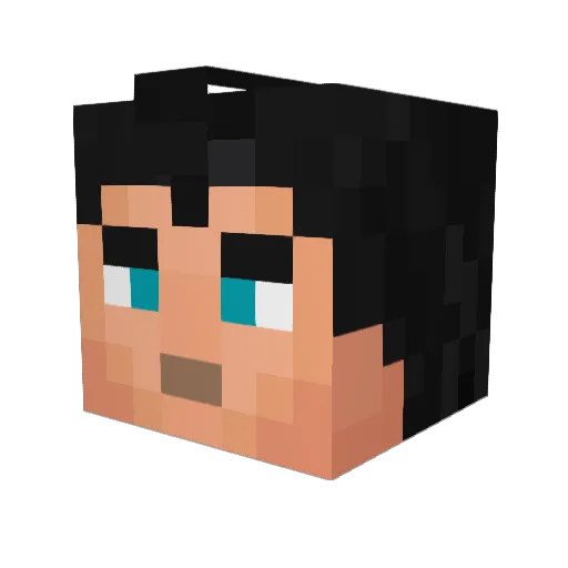 zero0012 Minecraft avatar head, 3D render