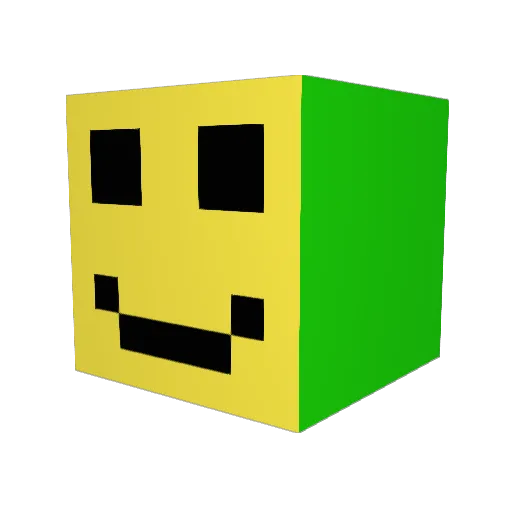 zero123455 Minecraft avatar head, 3D render