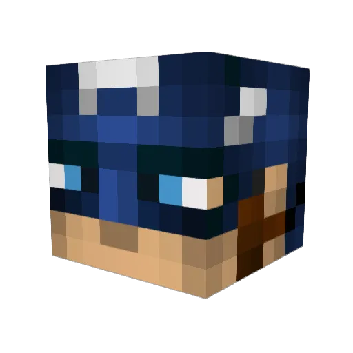 zero1776 Minecraft avatar head, 3D render