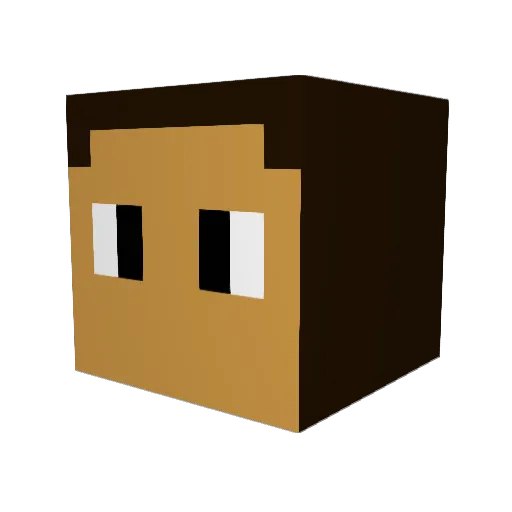 zero1_yt Minecraft avatar head, 3D render