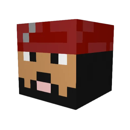 zero5924 Minecraft avatar head, 3D render