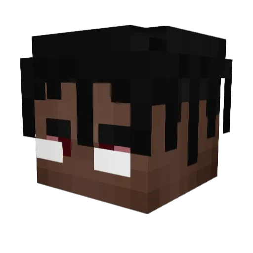 zero90_ Minecraft avatar head, 3D render