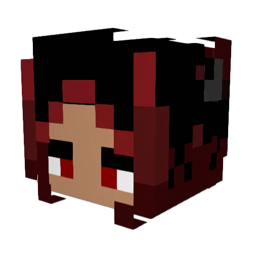 zero_02_2 Minecraft avatar head, 3D render