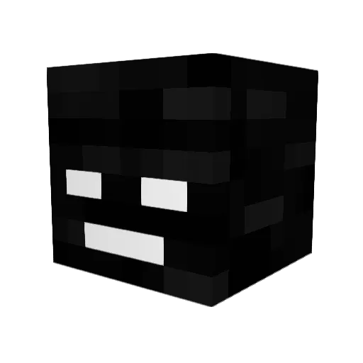 zero_baka Minecraft avatar head, 3D render