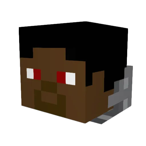 zero_beat2000 Minecraft avatar head, 3D render