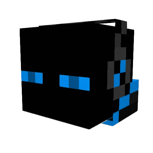 zero_one10 Minecraft avatar head, 3D render