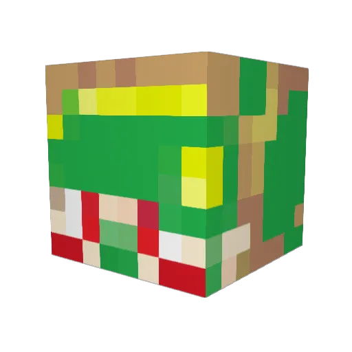 zero_sami Minecraft avatar head, 3D render