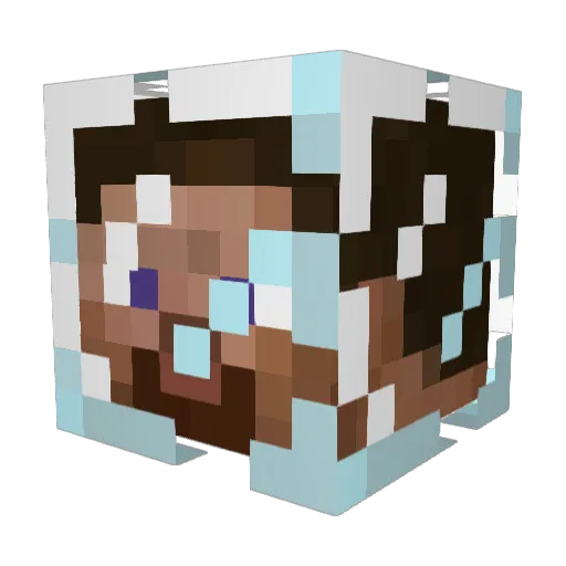 zerodem Minecraft avatar head, 3D render