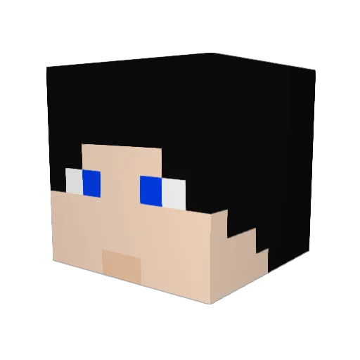 zerofarts Minecraft avatar head, 3D render