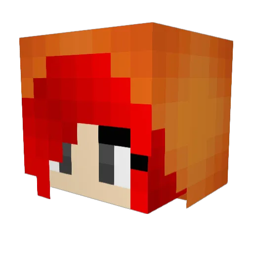 zerogyo Minecraft avatar head, 3D render