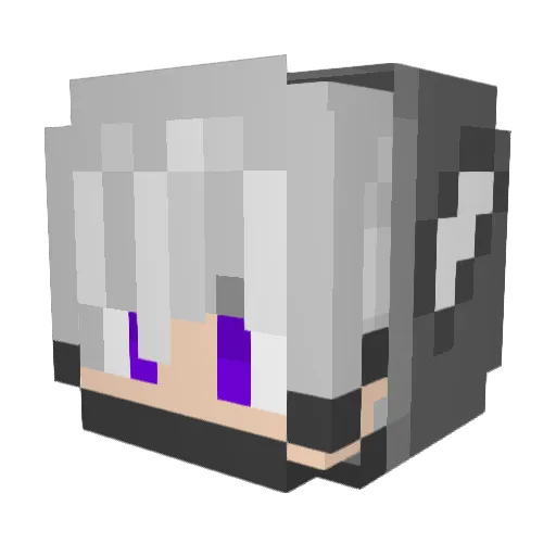 zerojumping Minecraft avatar head, 3D render