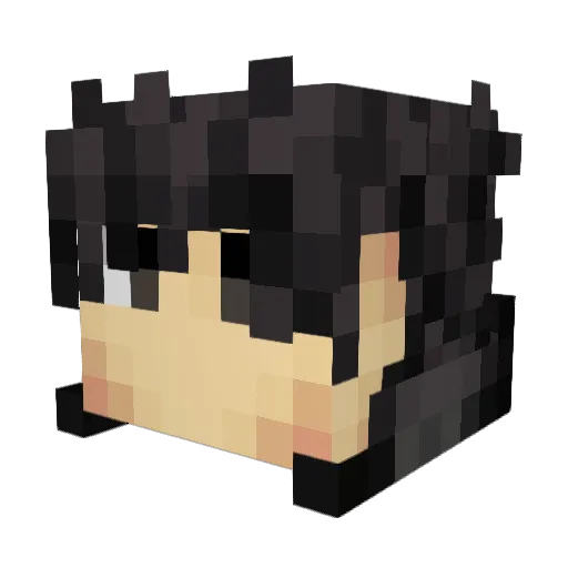 zerokey7 Minecraft avatar head, 3D render