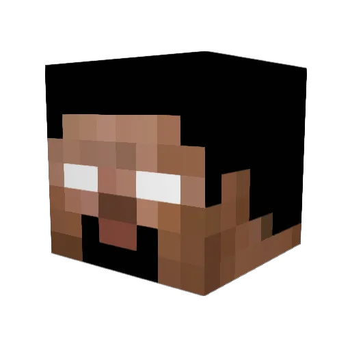 zerolightning Minecraft avatar head, 3D render