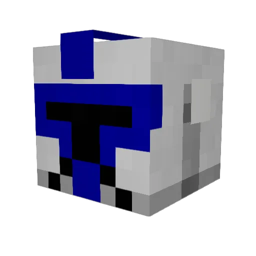 zerolost Minecraft avatar head, 3D render