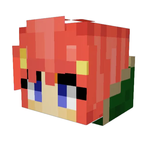 zeromega63 Minecraft avatar head, 3D render