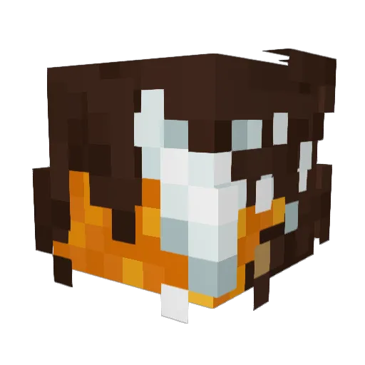 zeromeoww Minecraft avatar head, 3D render