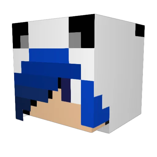 zeronekox Minecraft avatar head, 3D render