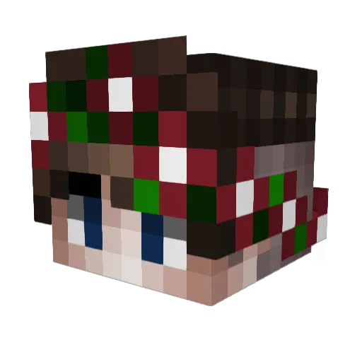 zeropoint77 Minecraft avatar head, 3D render
