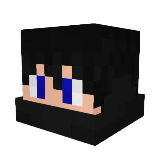 zeroskaout Minecraft avatar head, 3D render