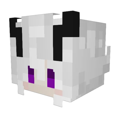 zerostear Minecraft avatar head, 3D render
