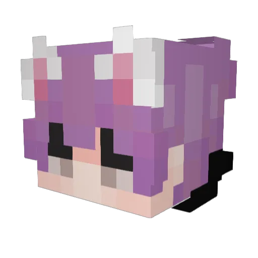 zerotfu Minecraft avatar head, 3D render