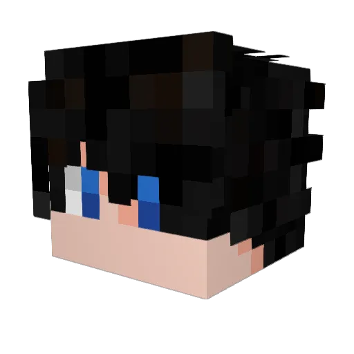 zerotwopvp Minecraft avatar head, 3D render