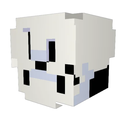 zertex Minecraft avatar head, 3D render